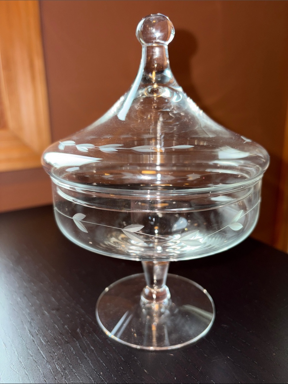 Vintage Princess House Heritage covered Candy Dish EUC!